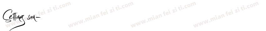 Setting sun字体转换